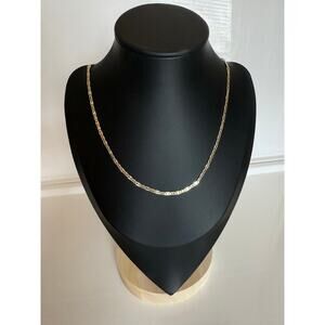 Duo-Color Mariner Link Necklace – 14K Gold & Silver-Plated – New – 19″ – 4.63 g